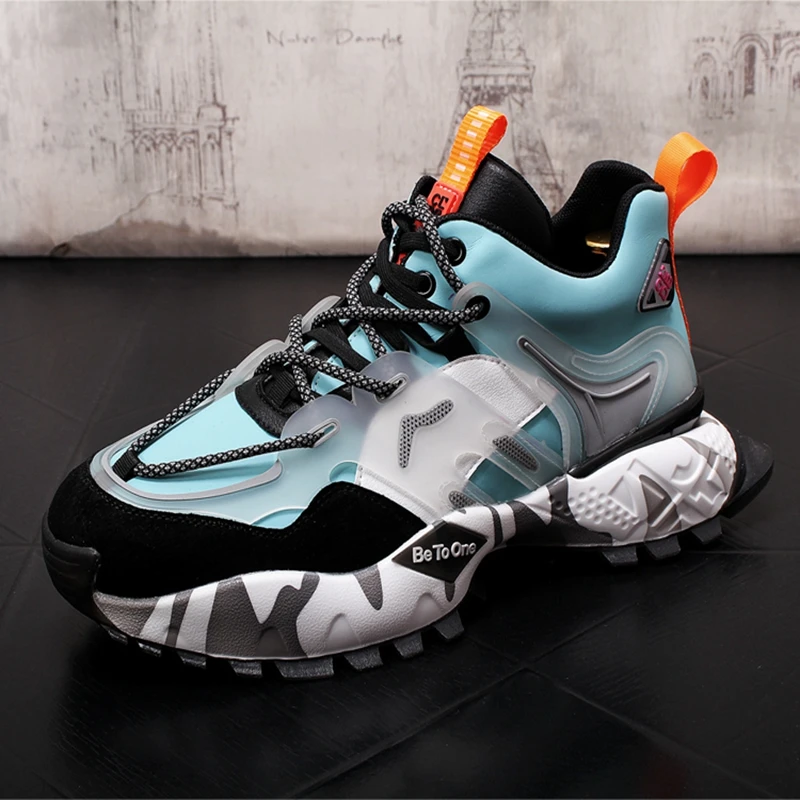 

Stephoes New Men Fashion Casual Shoes Spring Autumn Thick Bottom Luxury Designer Breathable Sneakers Male Dad Leisure Shoes