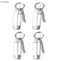 leosoxs 2pcs popular piercing jewelry new product fashion tassel pin ear trendy style available for men and women