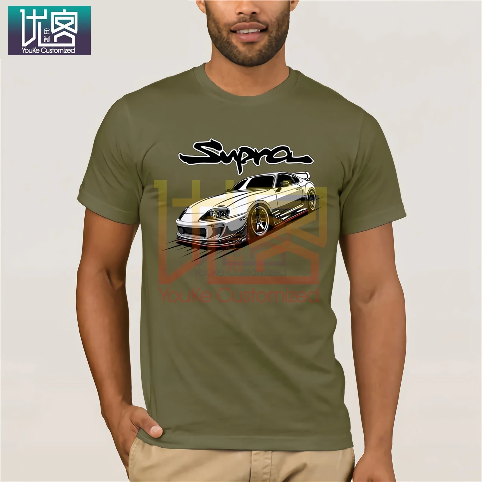 Футболка с автомобилем 2020 модная летняя футболка японскими автомобилями MK4 2JZ GTE