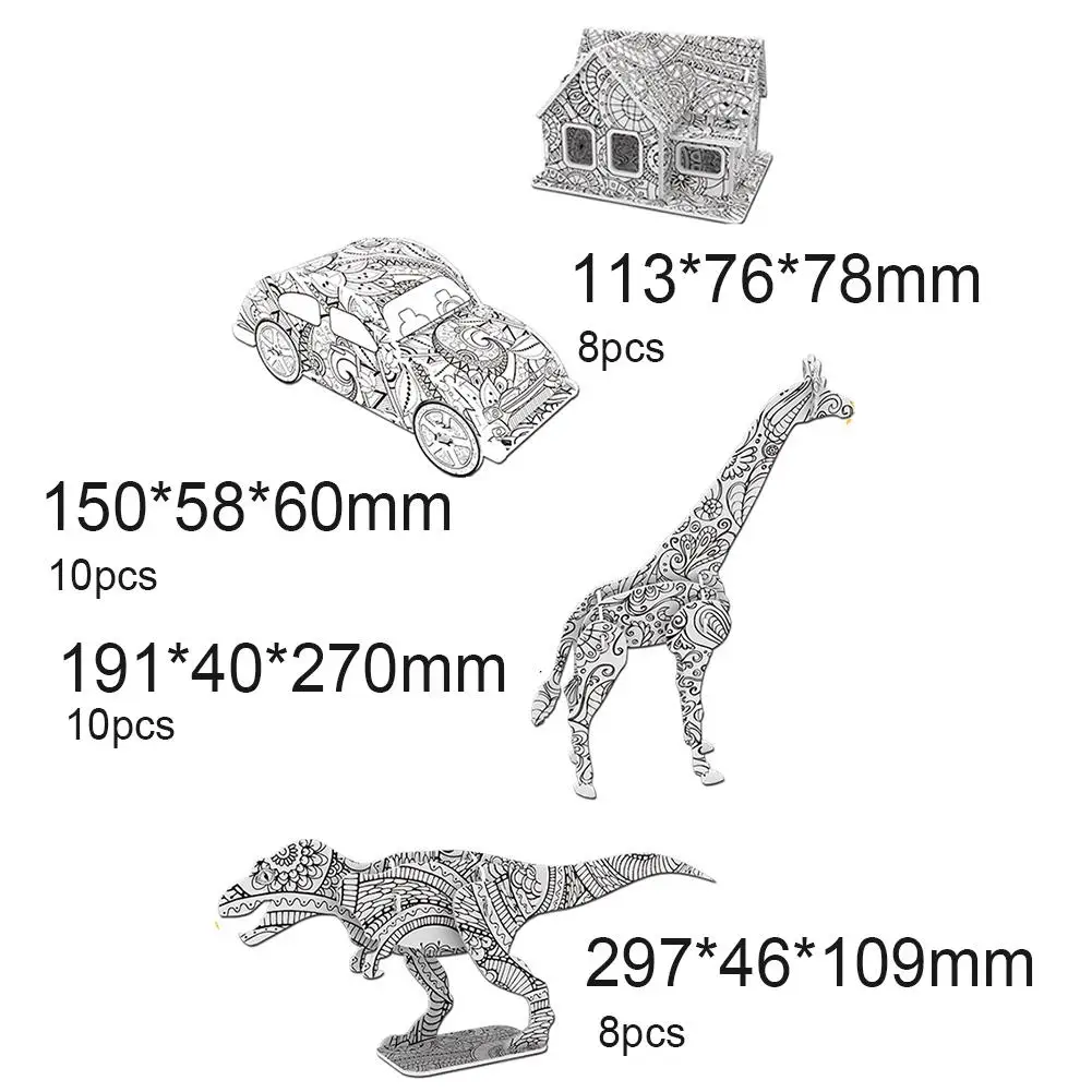 

Children DIY Graffiti Painting Set 3D Three-Dimensional Puzzle Toy Kids Gift Creative Handmade Children Education Toys