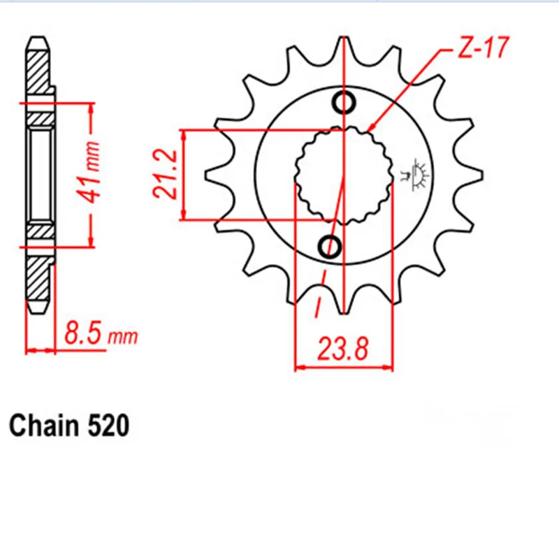 Передняя Звездочка для мотоцикла 520-14T для Honda CRM250 AR 1997-1999 CRM250 M M2 N P R S 1991-1995 CRM 250 RP2MD24