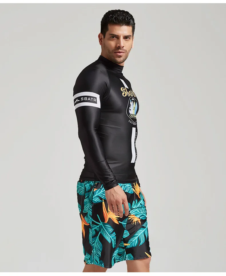 SBART Long Sleeve UV Protection Running Water Sport Rashguard Swimsuit Quick Dry Surfing Driving Suit For Bathing Beach Clothes