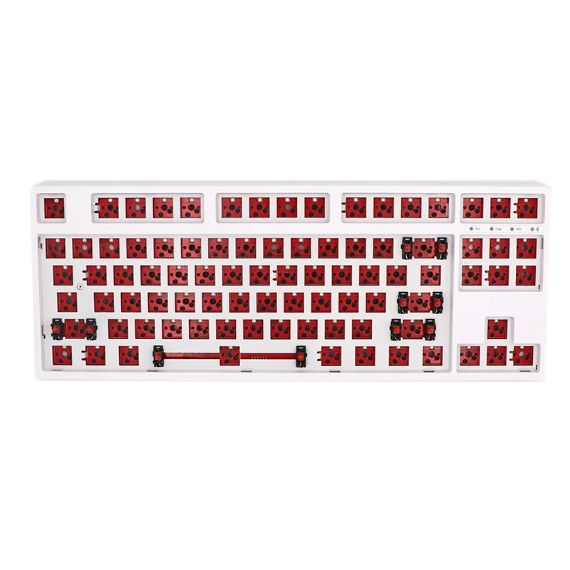 Keypro 87Key RGB hot plug and plug wired Bluetooth 2.4G wireless three mode mechanical keyboard kit 84 Keyboard customized