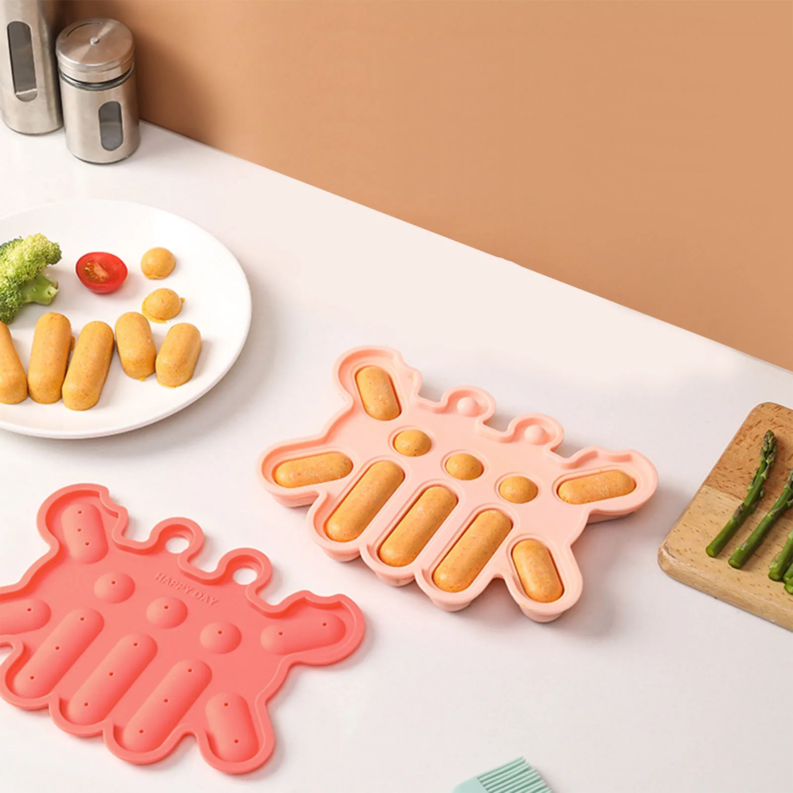 

Sausage Maker Silicone Mold DIY Hot Dog Handmade Ham Sausage Mould Kitchen Making And Refrigerated Hot Dog Tool