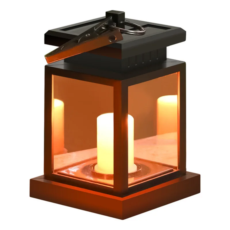 

Hot Sale Expansion Led Solar Light Outdoor Courtyard Garden Decoration Storm Lantern Waterproof Solar Candle Lamp