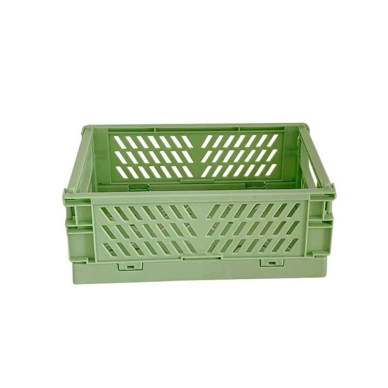 1 PC Collapsible Crate Plastic Folding Storage Box Basket Utility Cosmetic Container Desktop Holder Home Use Multifunctional | Дом и сад