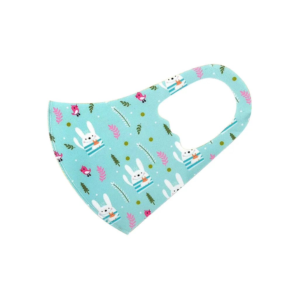 

4Pcs Kids Reusable Washable Funny Print Face Masks Protective Cover For Children Muffle Face Masks Anti Dust Mouth Protection