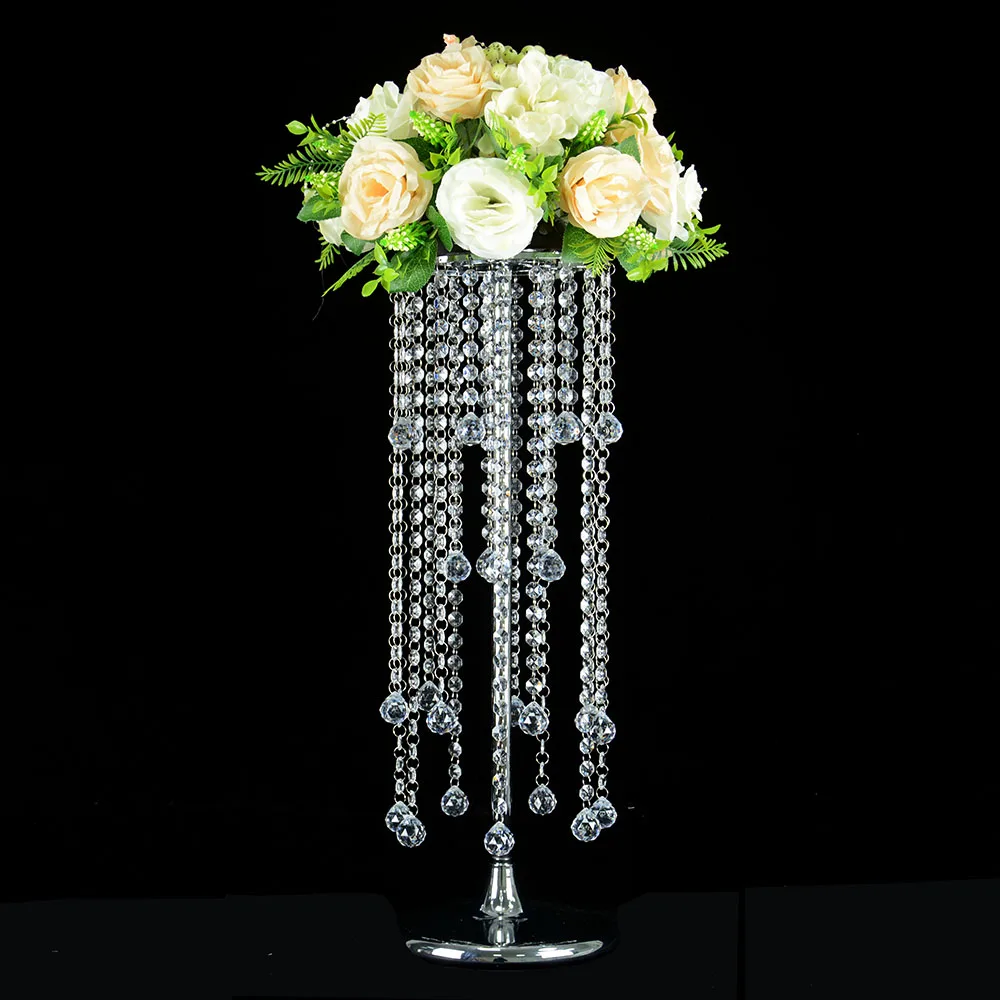 

10 pcs 23.6'' tall acrylic crystal wedding road lead wedding centerpiece event decoration/event party decoration for table