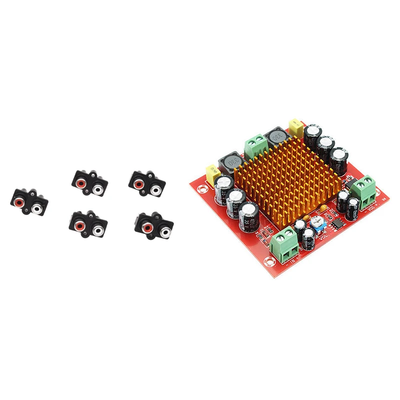 

5 шт., коннектор для цифрового усилителя мощности TPA3116D2, 150 Вт