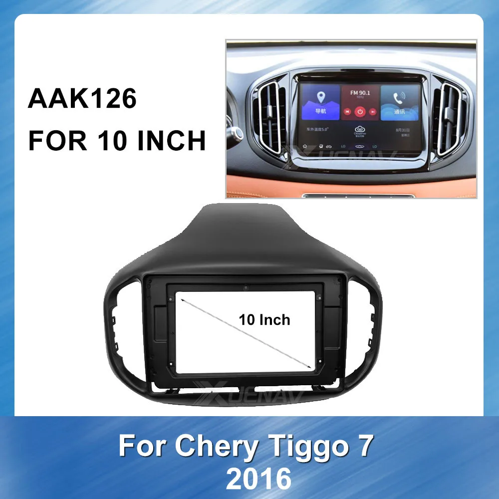 

10 inch Car Radio face plate Frame For CHERY TIGGO 7 2016 Car DVD player Panel Dash Kit For CHERY Installation Fascia Trim Bezel
