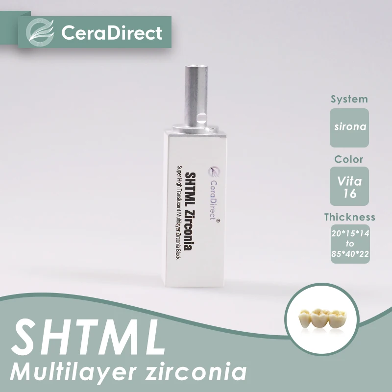 SHT-ML multilayer zirconia Sirona cerec (55/19)(4 pieces) for dental lab CAD/CAM