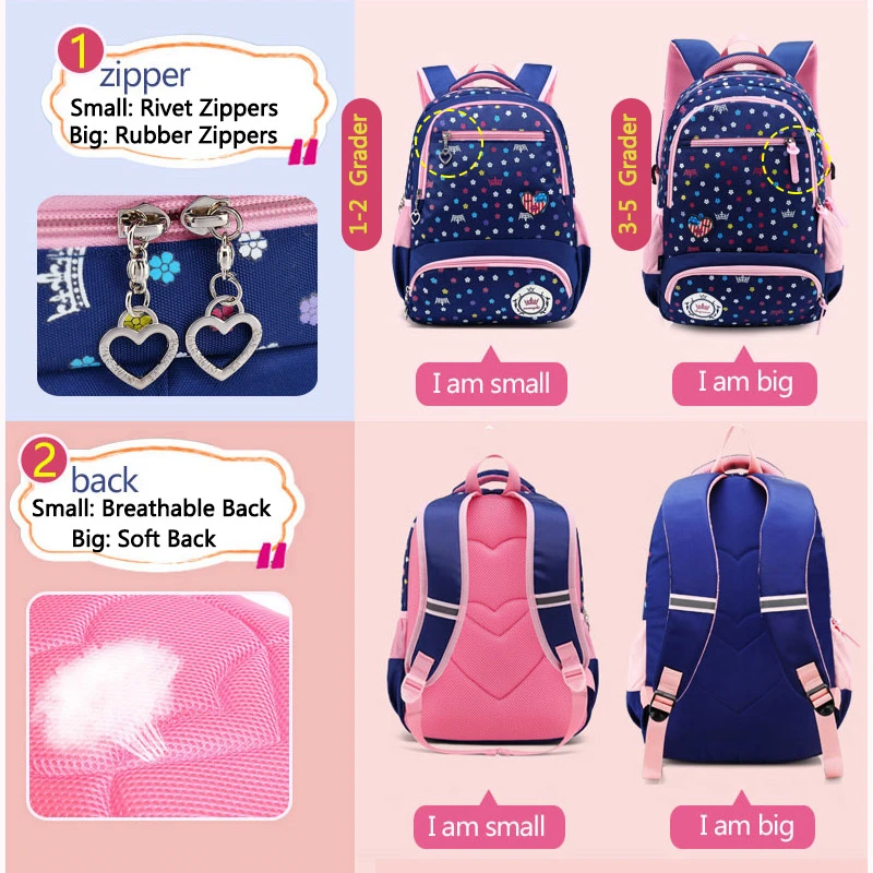 Big Capacity New Daisy Printing Girl School Bag Kid Girls Backpacks School Bags For Teenagers Girls Bookbag;mochilas escolar