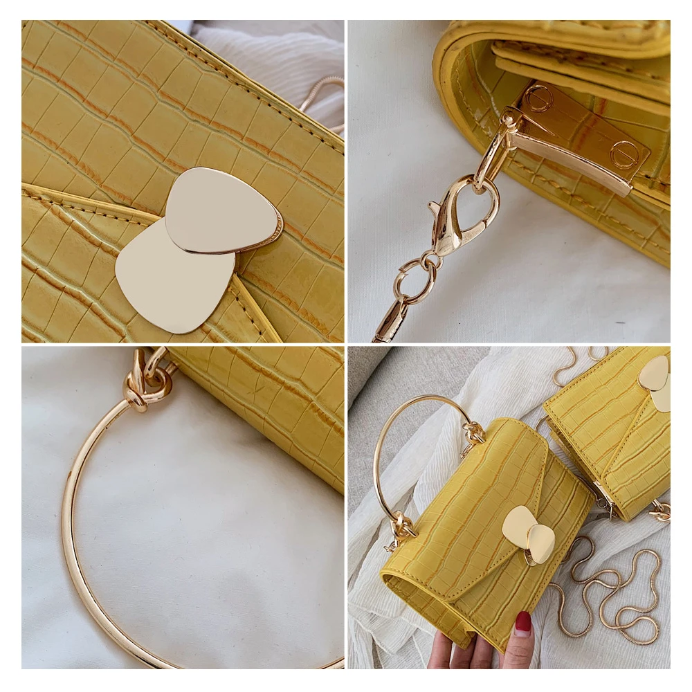 

Herald Fashion Top-handle Bag Stone Pattern Quality Leather Shoulder Bag Crossbody Bags Women Small Messenger Bag Lady Totes