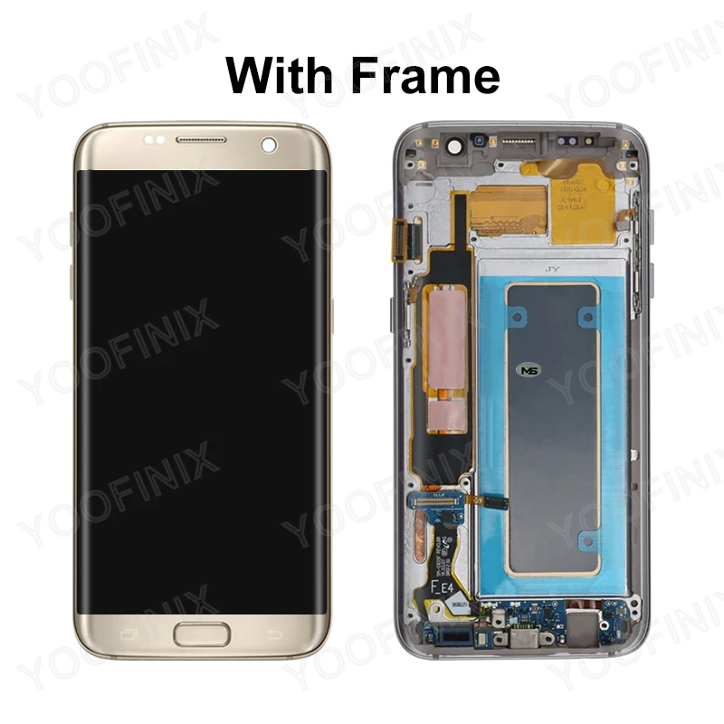 ЖК-дисплей 5 &quotдля Samsung Galaxy S7 edge сенсорный экран с дигитайзером запасные части для