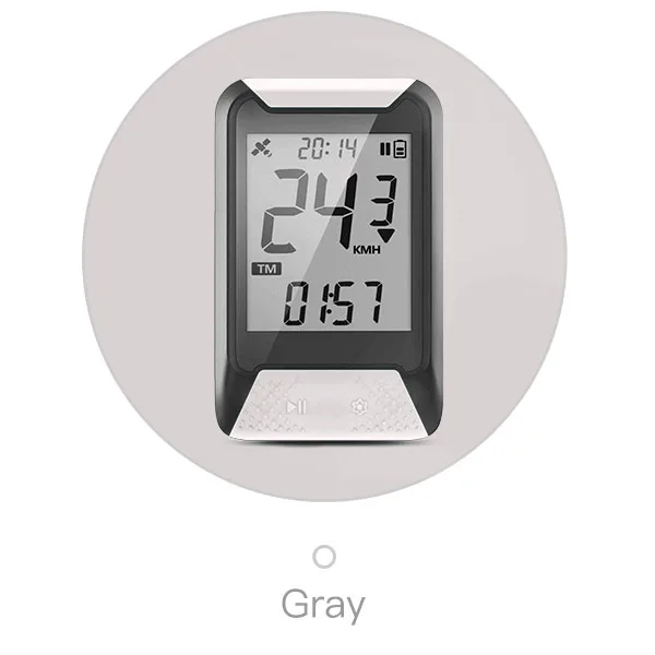 Igpsport GPS компьютер водонепроницаемый IPX6 беспроводной спидометр велосипедный цифровой секундомер Велоспортный Спидометр велосипедный спортивный компьютер - Цвет: IGS130 Gray