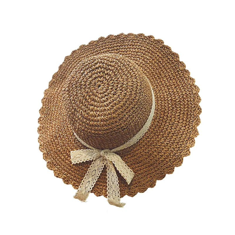 

Panama Women Straw Hat Women's Summer Caps Sun Solid Color Bucket Hat Summer Sunscreen Cap For Outdoor Sports Fishing Beach Caps