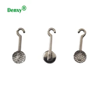 denxy 30pcs dental orthodontic bondable crimpable hook buttons sliding hook lingual buttons orthodontic brackets attachments