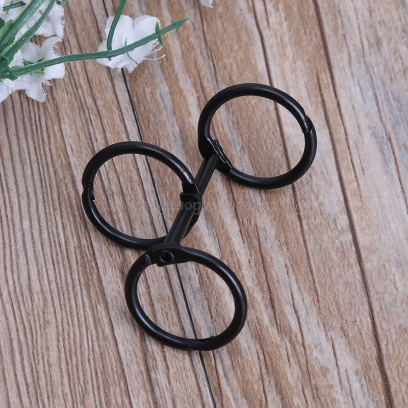 DIY металлический зажим 3 отверстия для колец для ноутбука свободный лист дневник, фотоальбом переплет Au13 19 Прямая поставка