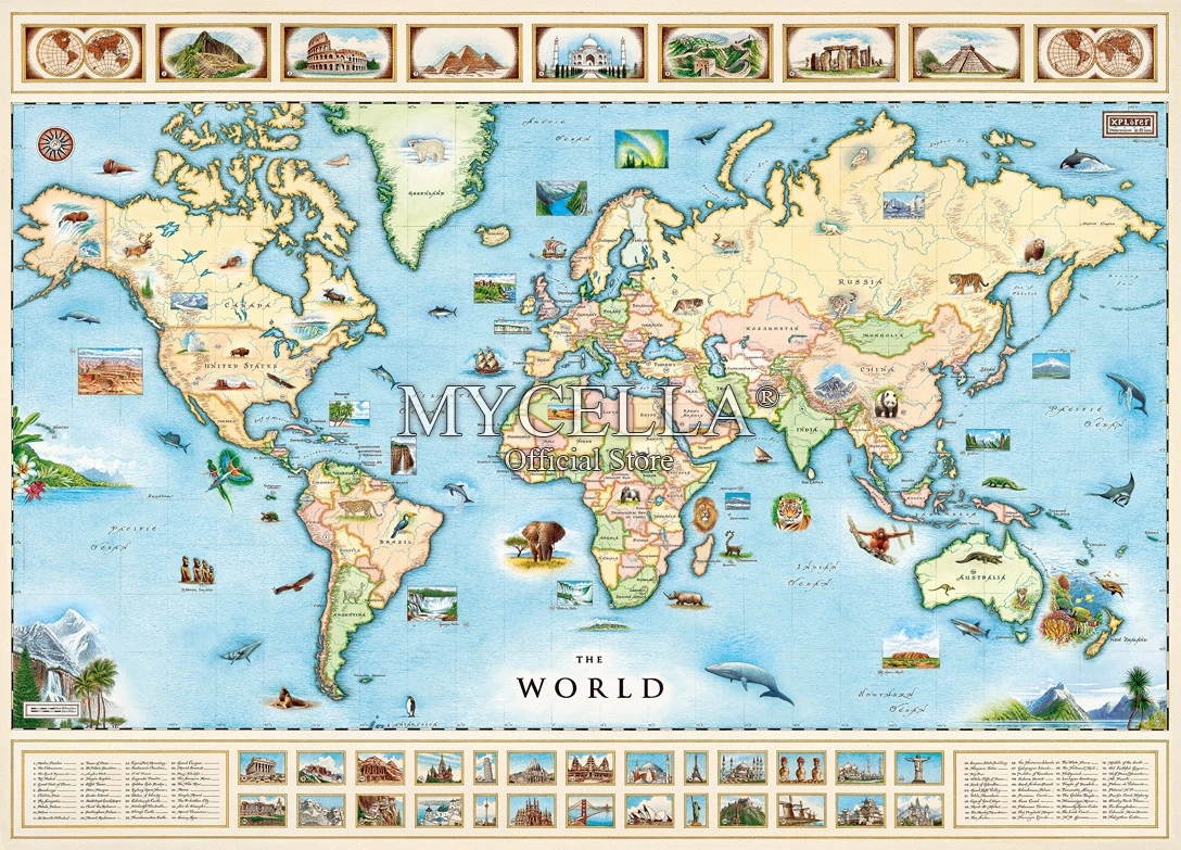 Алмазная живопись 5D &quotсделай сам&quot Карта мира Рождественская мозаика Стразы