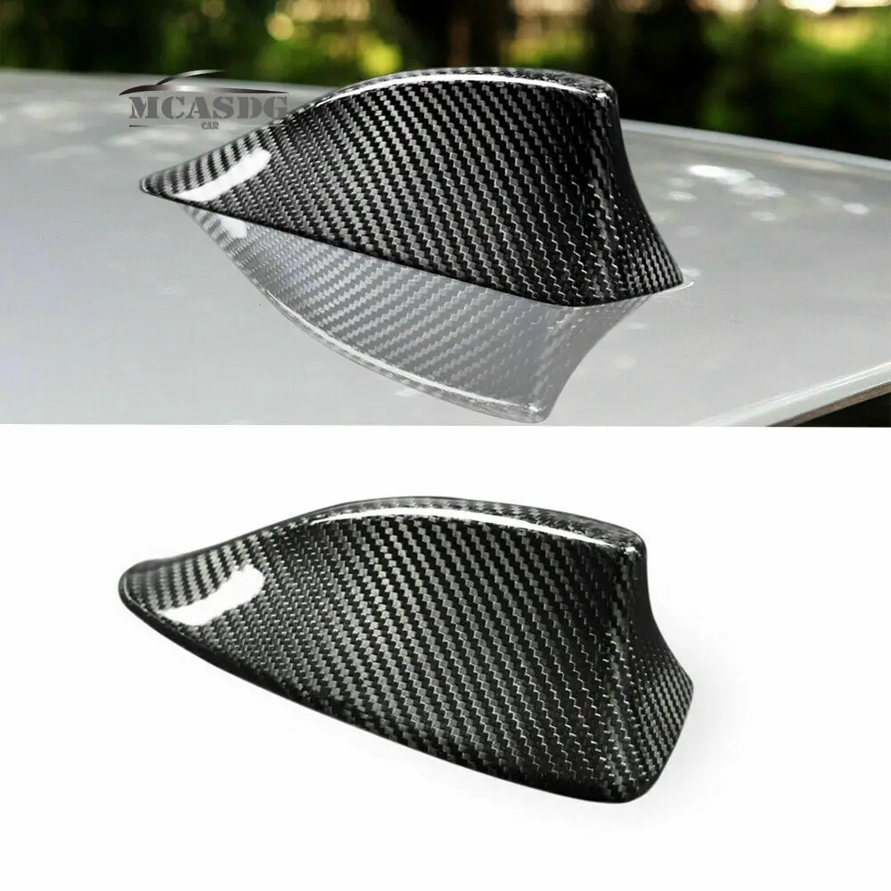 

Real Dry Hard Carbon Fiber Antenna Trim Cover Fit for BMW 5 Series F10 2011-2017