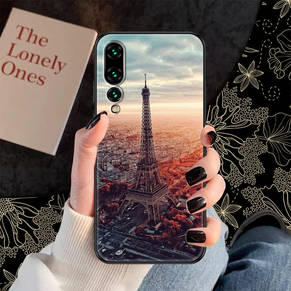 Чехол для телефона с Эйфелевой башней Парижа Huawei P Mate P10 P20 P30 P40 10 20 Smart Z Pro Lite 2019