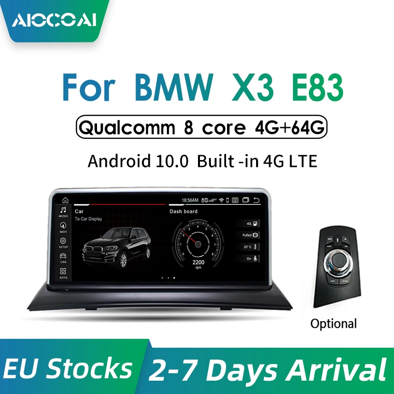 Автомобильный мультимедийный плеер с GPS навигацией Android 10 25 0 дюйма для BMW X3 E83 IPS
