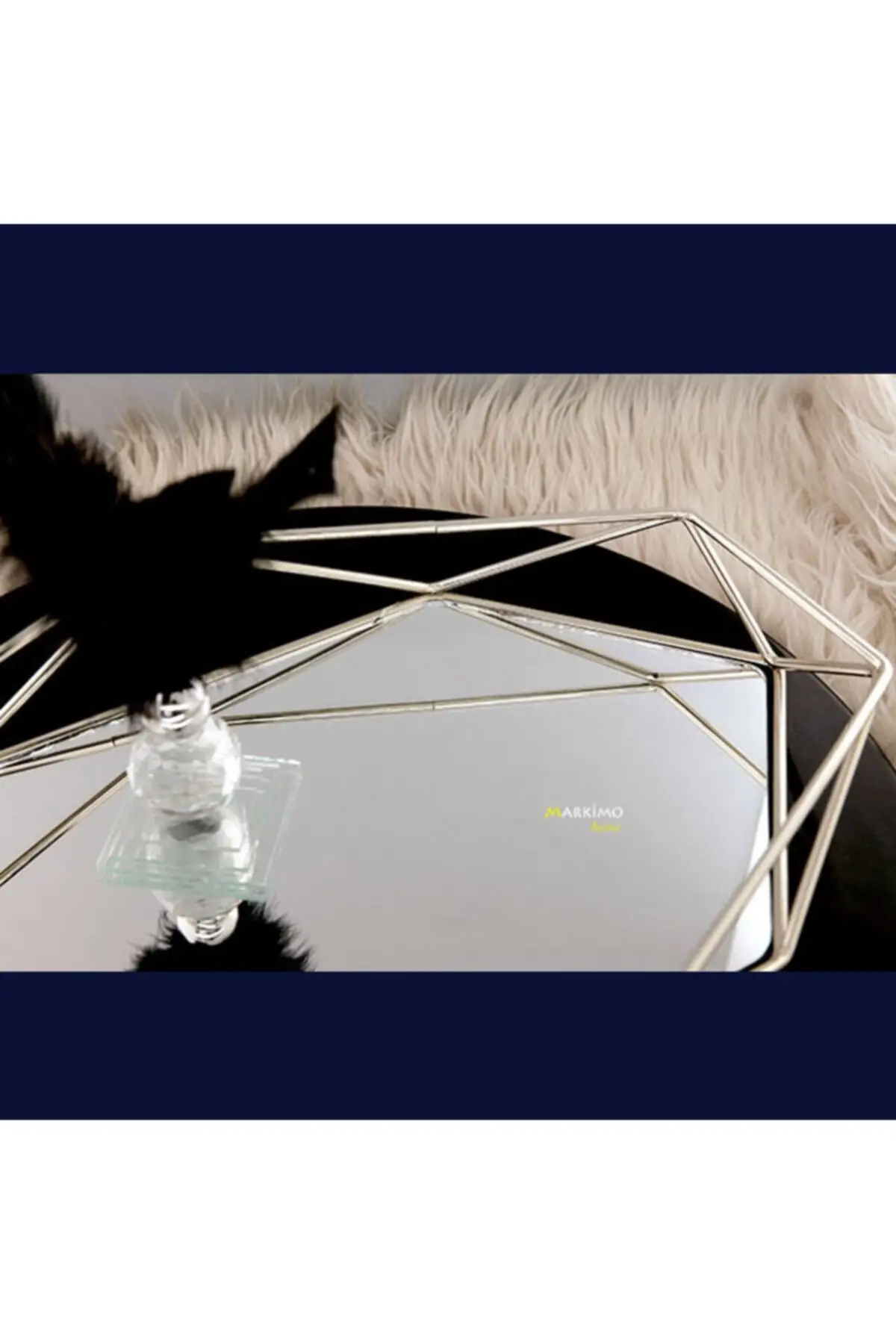 

Markimo Home Silver Prism Mirrored Tray 30x40 1
