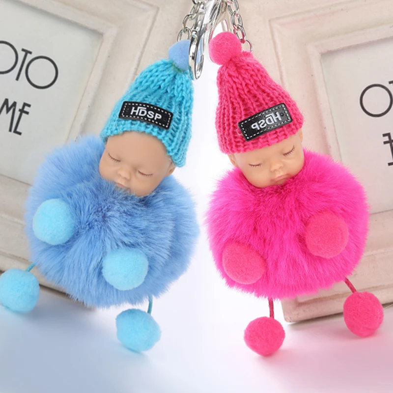 Детская кукла игрушка милая Спящая брелки для женщин сумка искусственный