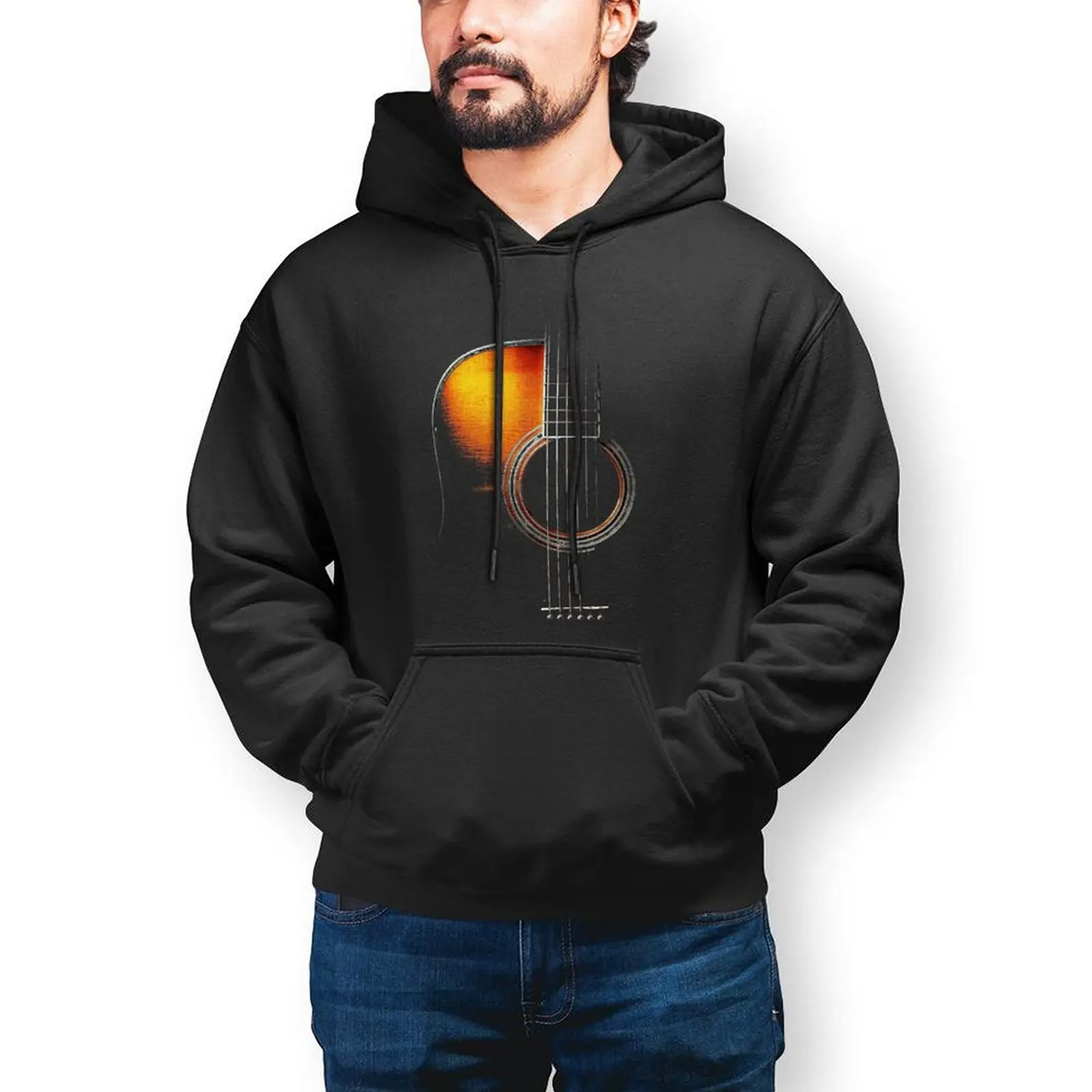 

Acoustic Guitar Hi-Lite Hoodie Rock Music Cool Oversized Cotton Hoodies Mens Warm Streetwear Pullover Hoodie