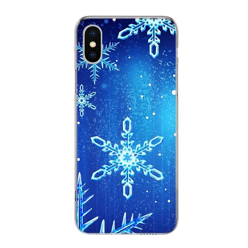 Новогодний чехол для телефона iPhone 11 12 Mini Pro 7 6X8 6S Plus XS MAX + XR 5S SE 10 Ten Art TPU Coque Capa
