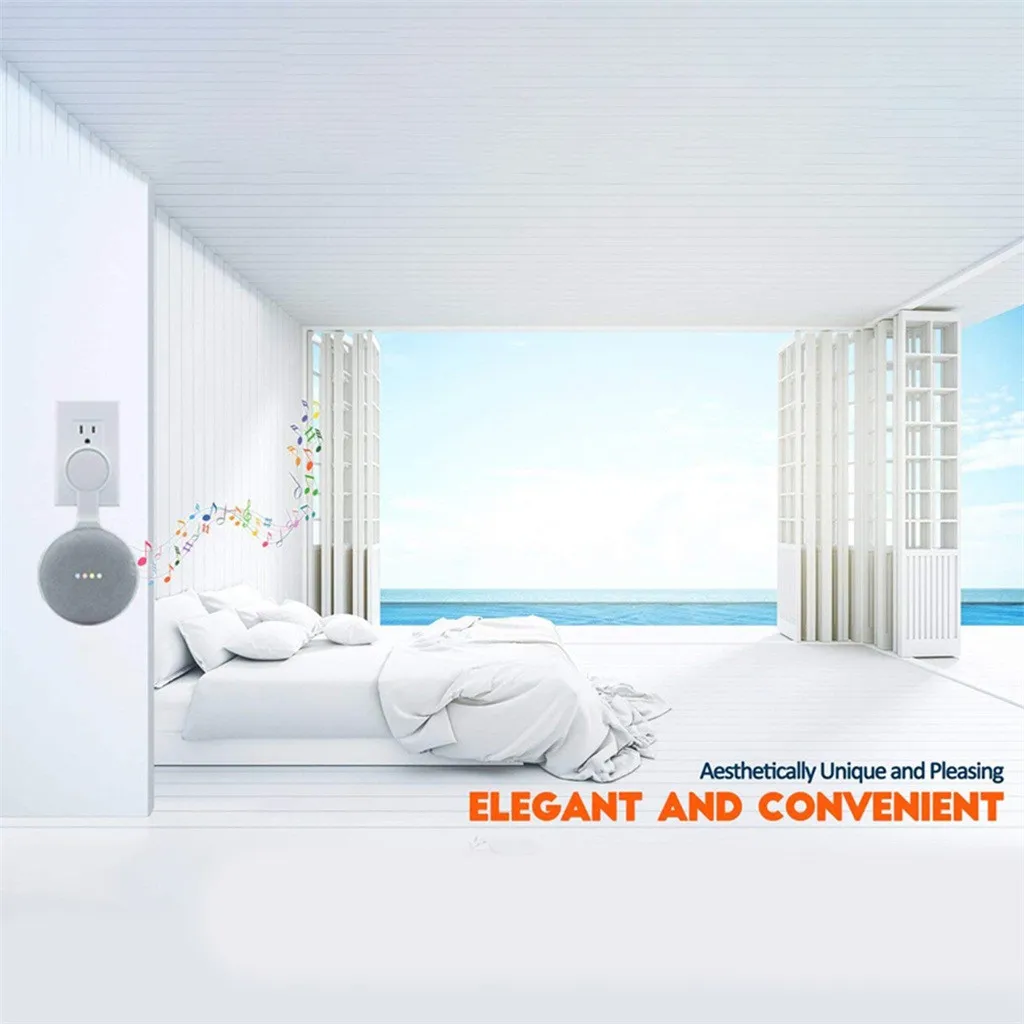 

Bluetooth Speaker Wall Wireless Speakers Holder For Google Home Mini Voice Wizard Plug Audio Room Bluetooth Speaker Music Center