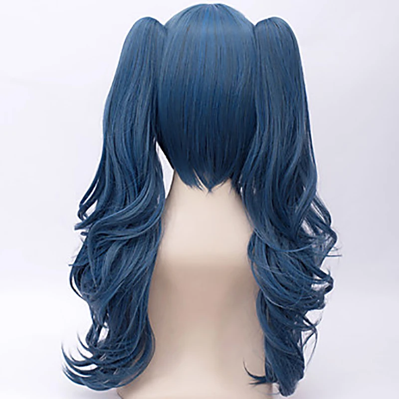 HAIRJOY синтетические волосы мятный зеленый серебряный серый розовый синий косплей парик костюм парики+ 2 длинные вьющиеся Съемный Хвост