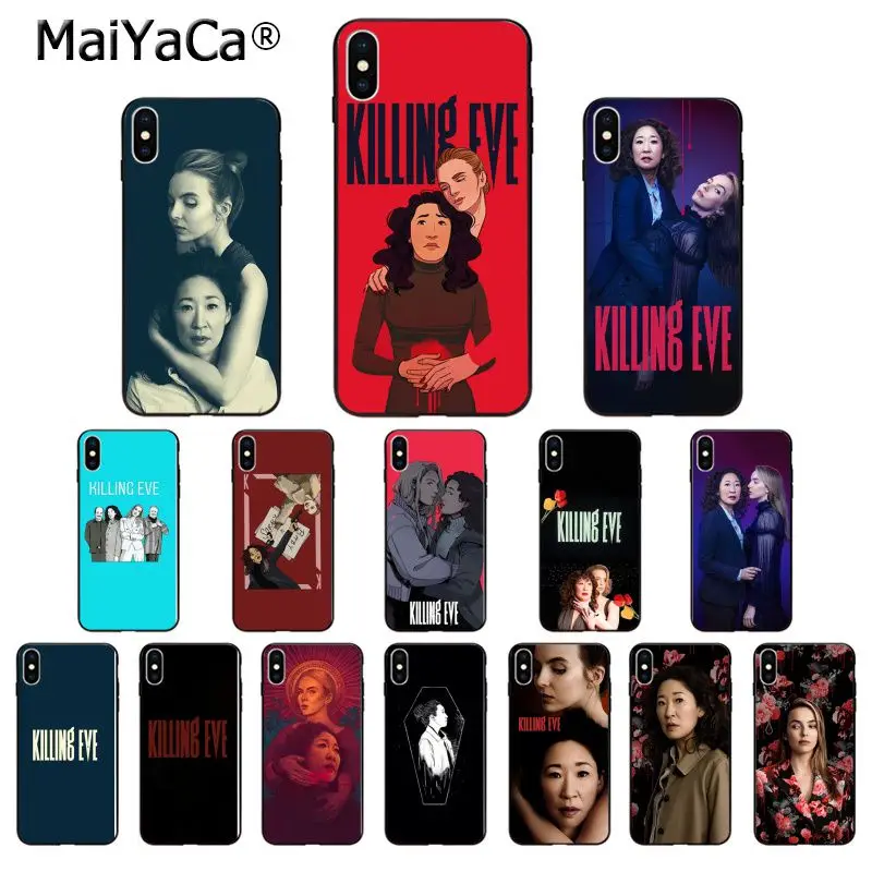 Мягкий чехол MaiYaCa Killing Eve из ТПУ высокого качества для Apple iPhone 8 7 6 6S Plus X XS MAX 5 5S SE XR 11