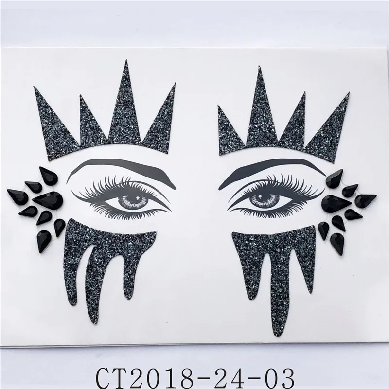 Зарубежные художественные стразы наклейка для лица дрель карандаш бровей сделай