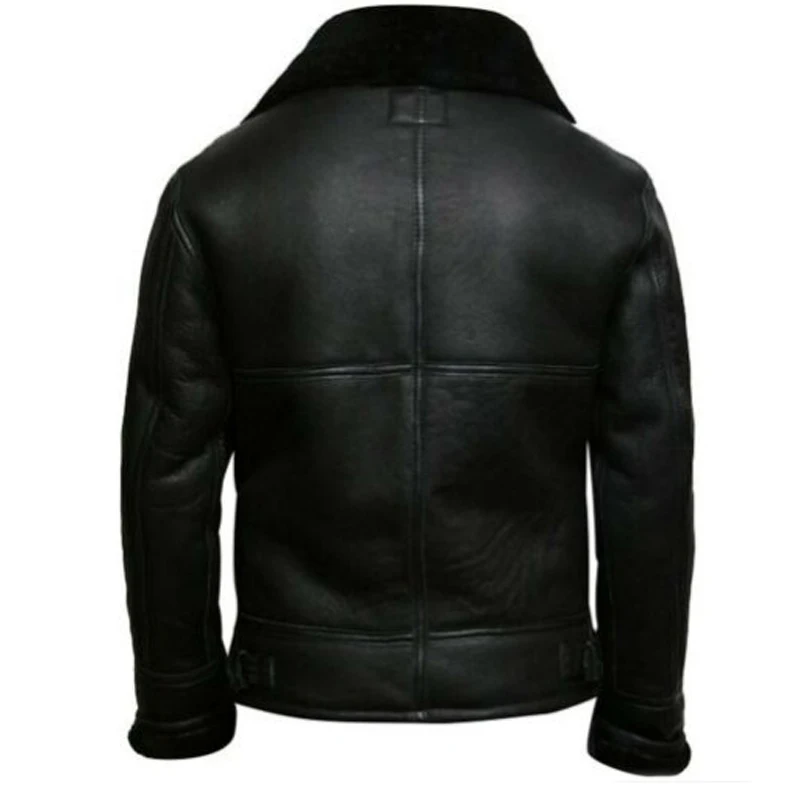 Winter Coats Men Thick Faux Leather Fur Sheepskin Coat Fur Leather Jacket Zipper Fly Belt With Hat Male Plus Size Aviator Jacket