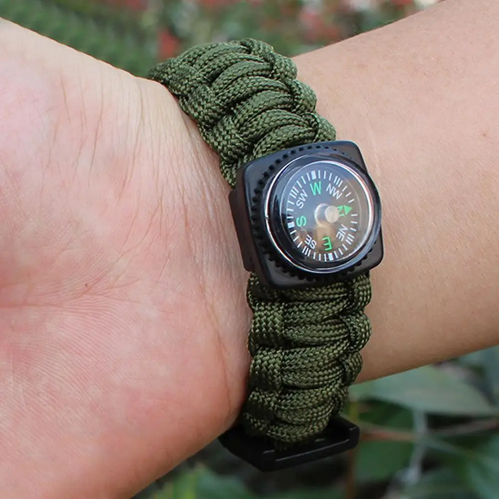 Походный Паракорд для выживания браслет шнур спасательный Браслет инструмент