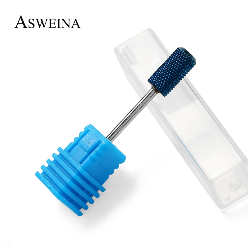 ASWEINA 1 шт. синие карбидные сверла для ногтей пилки фрезеровочный резак