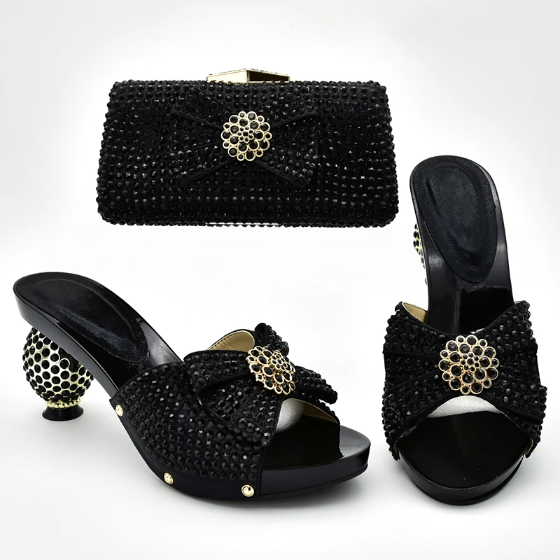 Новое поступление женские вечерние туфли и сумочка в итальянском стиле