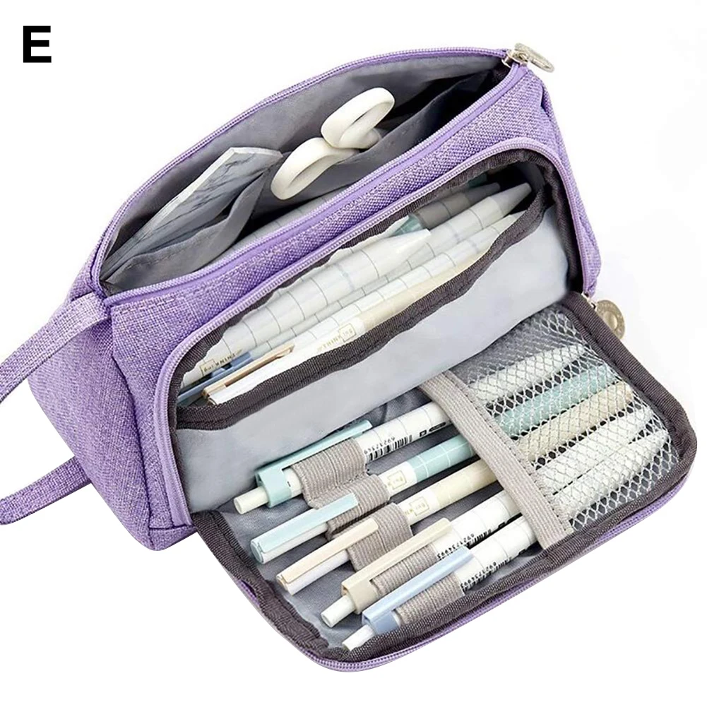 Портативный большой емкости держатель сумка для хранения ручек школьные