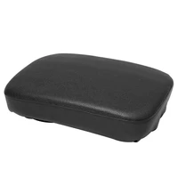 black pillion pad seat with 8 suction cup solo rear seat passenger saddle for motorcycles modification accessories