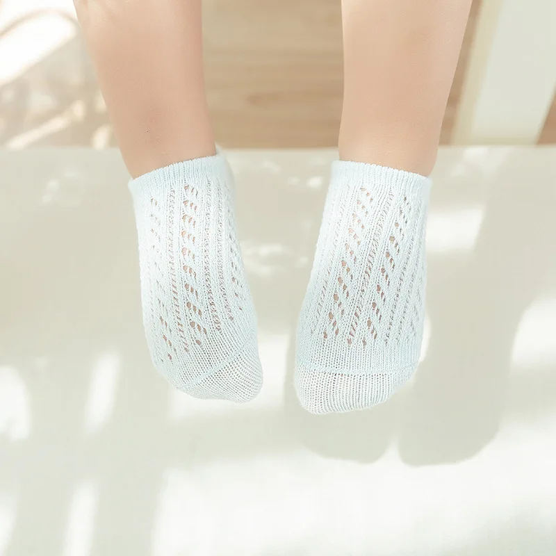 

Summer Baby Breathable Mesh Socks Newborn Girls Boys Cute Cotton Geometry Toddler Soft Non-Slip Boat Sock Wholesale 0-4Years New