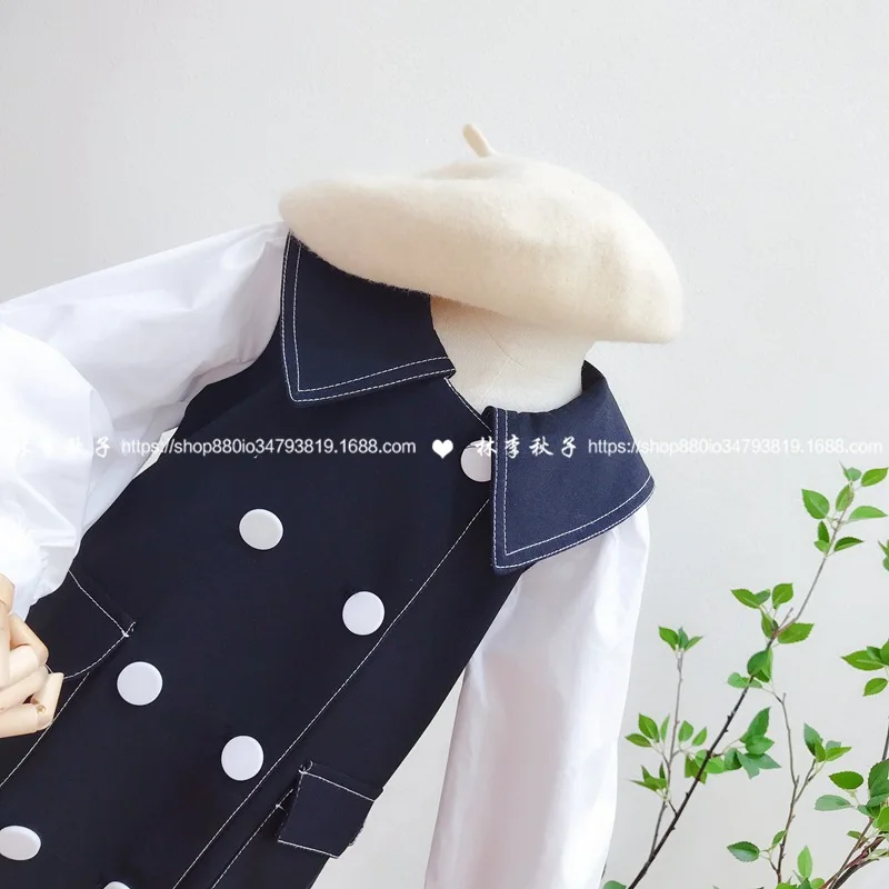 Новинка 2020 Ранняя осень свободное дикое Повседневное платье для девочек с