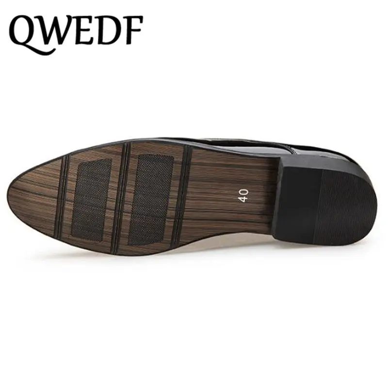 Новинка 2018 кожаная мужская обувь QWEDF стиль джентльмена Мужская для офиса