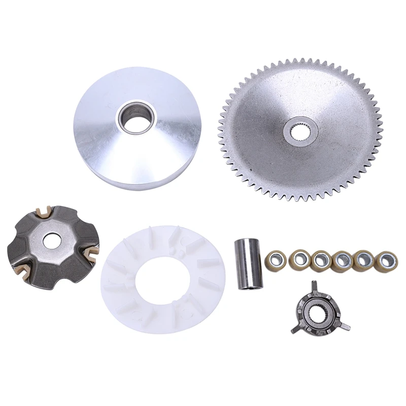 NEW-Gy6 49Cc 50Cc Chinese Scooter Moped Complete Variator Kit Front Clutch Drive Pulley With Roller Weights 139Qmb 139Qma |