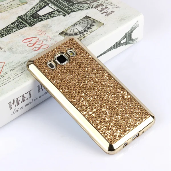 Блестящий силиконовый чехол для samsung Galaxy S6 S7 край S8 S9 J4 J6 J8 A6 A7 A8 плюс A20 A30 A50 A70 J3 J5 J7 Funda - Цвет: Золотой