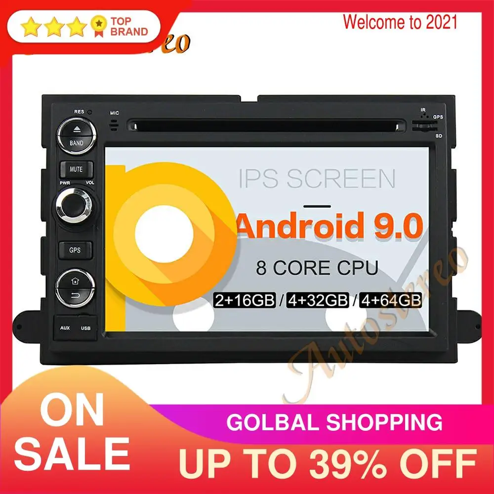 Android 9 PX5/PX6 автомобильный DVD мультимедийный плеер GPS навигация для Ford Fusion/Explorer/F150/