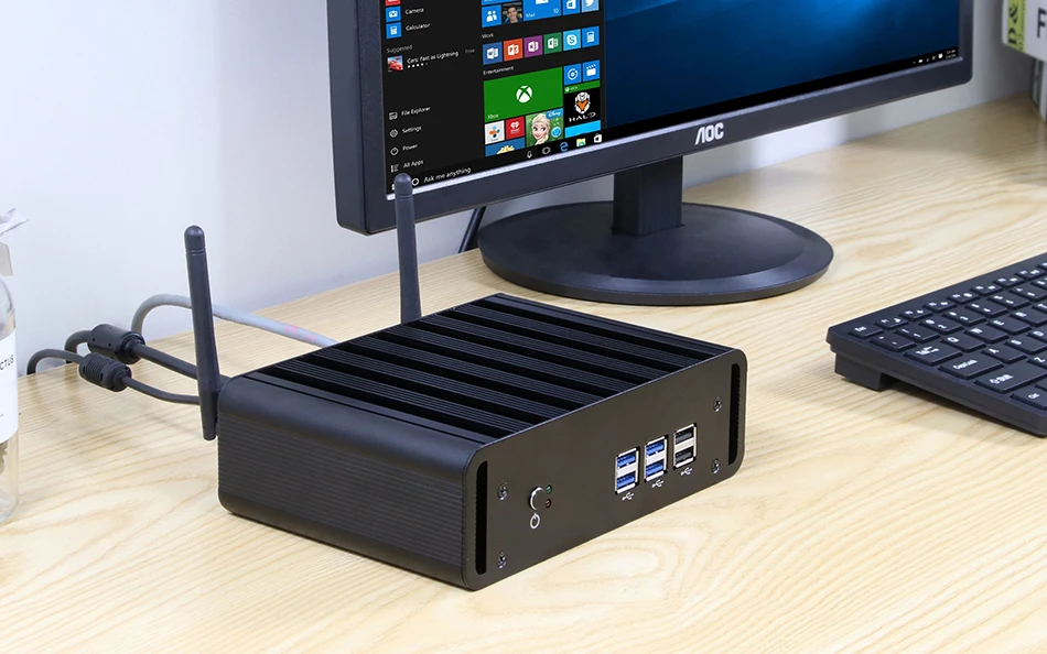 Распродажа Core i7 5500DU мини ПК настольный Windows 10 WiFi HDMI VGA HTPC ТВ коробка Nuc minipc офисный игровой Мини компьютер