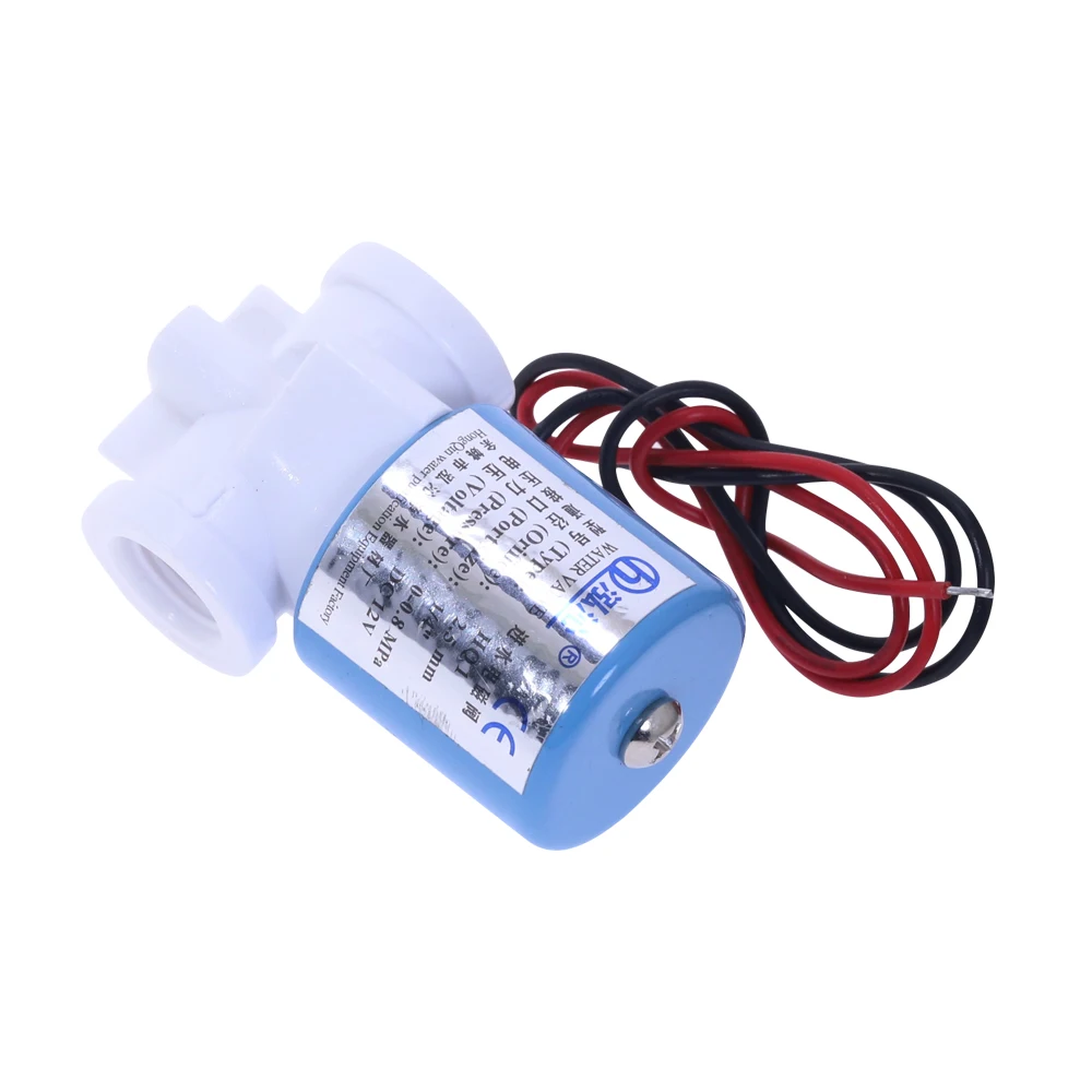 

Practical G1/4" HQV1 Solenoid Valve Plastic Normally Closed 2 Way 12V DC 0-120PSI 0-0.8MPa Miniature Valves 40*30*60mm
