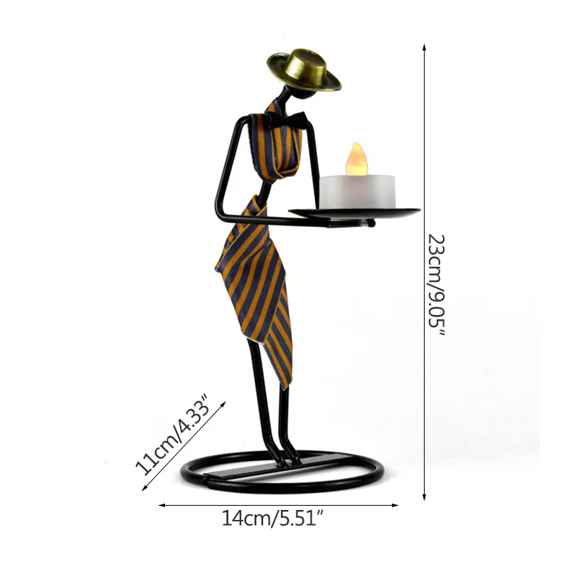 Скандинавский церемониальный подсвечник для официанта в западном стиле