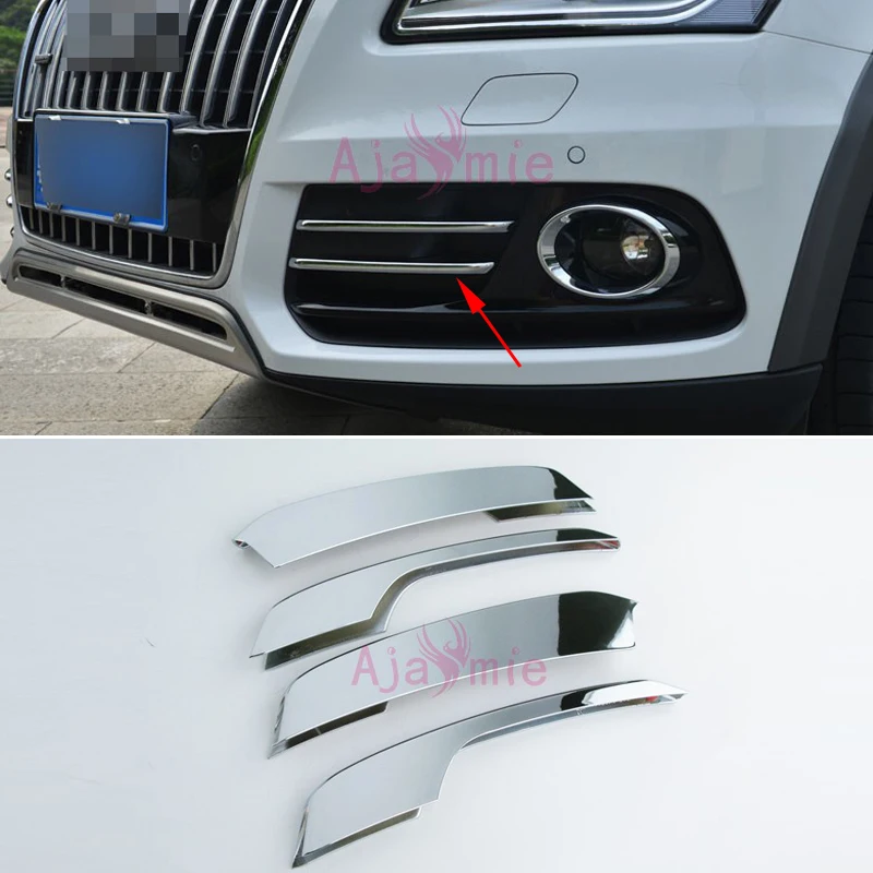 

Для Audi Q5 2013 2014 2015 2016 передняя противотуманная фара, светильник, накладка, противотуманный светильник, Защитная панель, хромированные автомобильные аксессуары